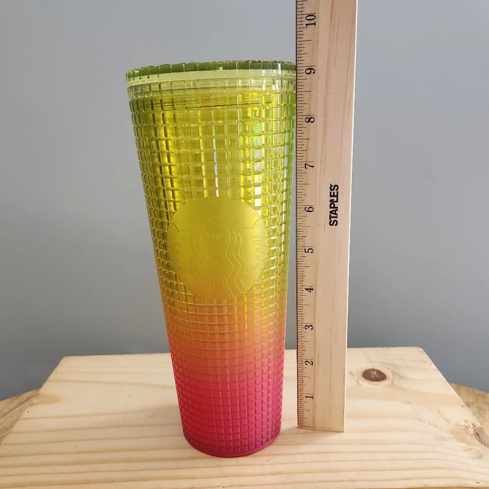 Starbucks 2022 Pink and Yellow Gradient Tumbler